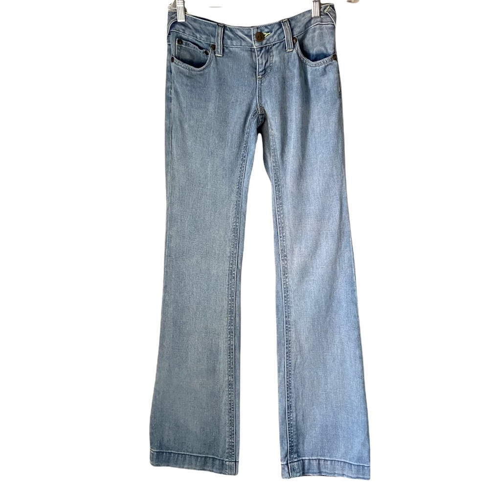 Free People Low Rise Flare Light Wash Jeans Y2K